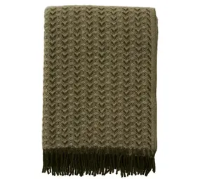 Klippan Plaid Ilse - Wood/green