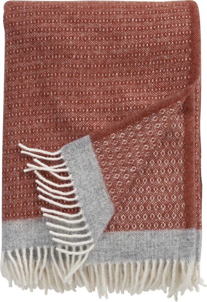 Klippan Plaid Harald - Rust/grey