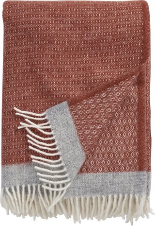 Klippan Plaid Harald - Rust/grey