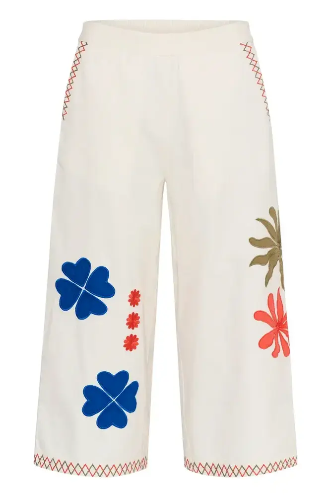 Culture Chrestella Cropped Pants - Spring Gardenia
