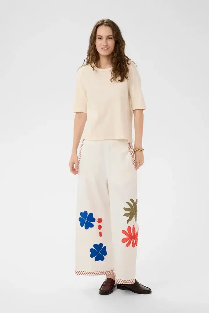 Culture Chrestella Cropped Pants - Spring Gardenia