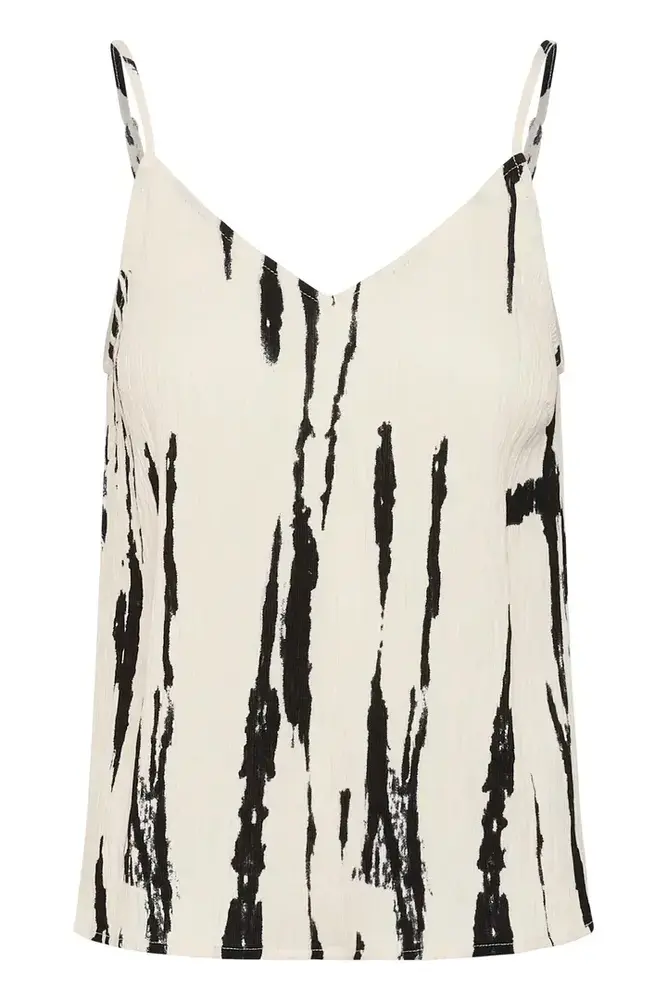 Culture Ora Strap Top - White/Black Mix