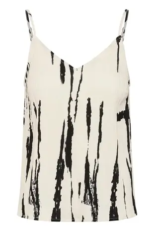 Culture Ora Strap Top - White/Black Mix