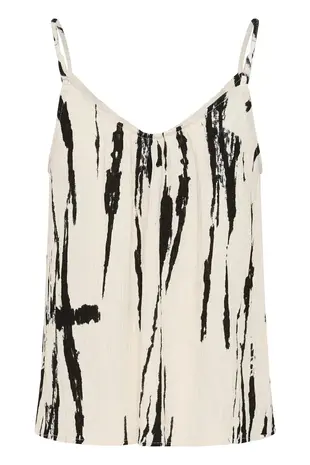 Culture Ora Strap Top - White/Black Mix