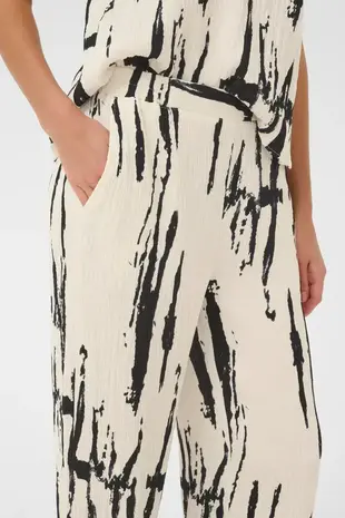 Culture Ora Pants - White/Black Mix