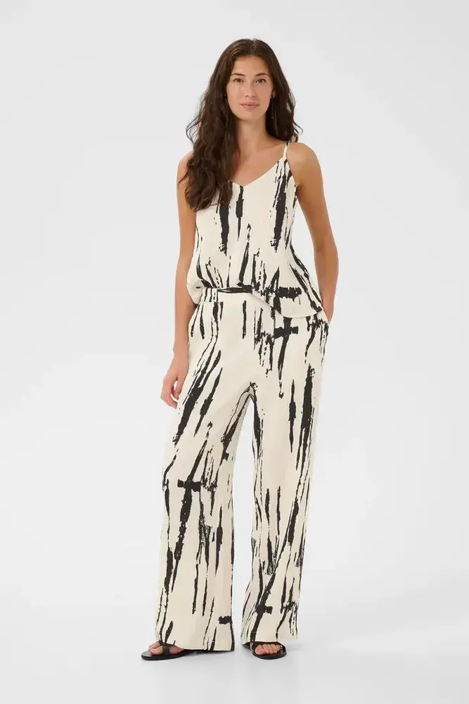 Culture Ora Pants - White/Black Mix