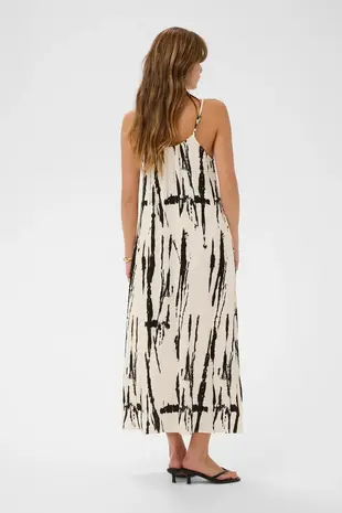 Culture Ora Strap Dress - White/Black Mix