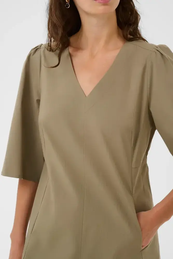 Culture Bendine Dress - Dusky Green