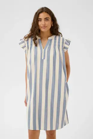 Culture Kapina Dress - Whitecap/Blue Stripe
