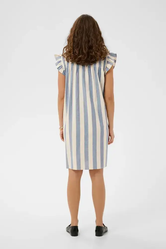 Culture Kapina Dress - Whitecap/Blue Stripe