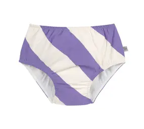 Lassig Swim Diaper Stripes -Purple/Sea salt