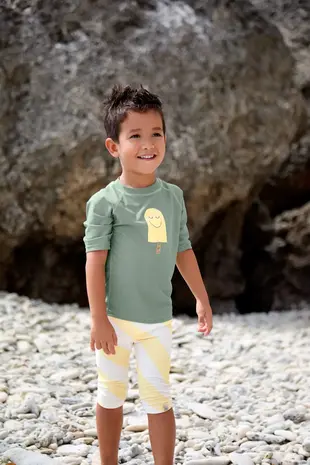 Lässig Short Sleeve Rashguard Popsicle - Green