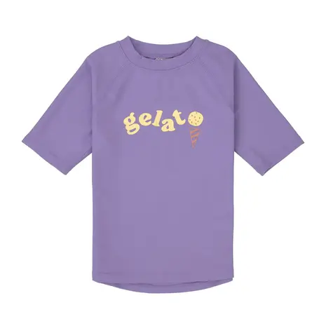 Lässig Short Sleeve Rashguard - Purple