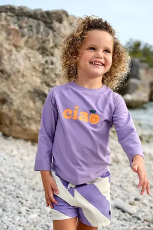 Lässig Boardie Shorts Stripes - Purple/Sea salt