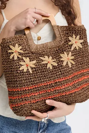 ICHI Carla Bag - Golden Brown