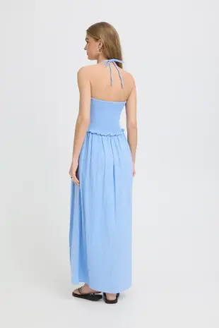 ICHI Foxa Dress - Placid Blue