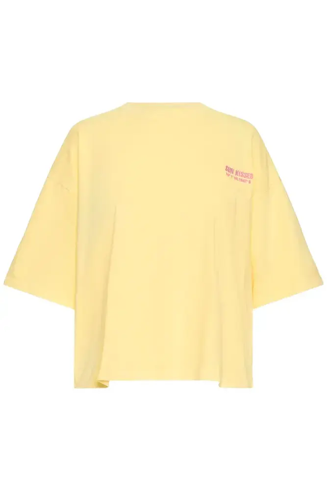 ICHI Nica Shirt - Mellow Yellow/Wild Orchid