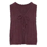 ICHI Dosia Waistcoat - Vineyard Wine