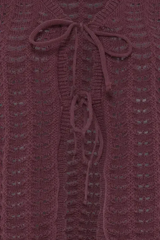 ICHI Dosia Waistcoat - Vineyard Wine