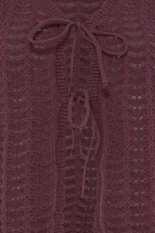 ICHI Dosia Waistcoat - Vineyard Wine