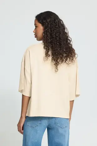 ICHI Palmer Ex Loose - Birch Melange