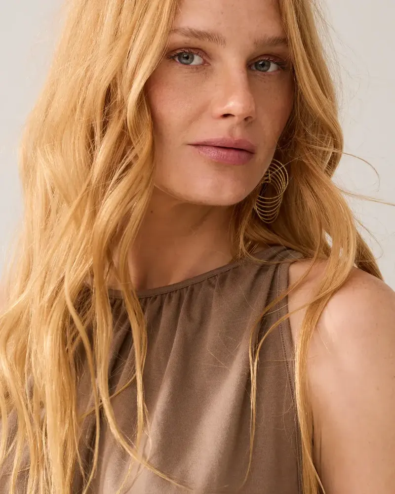 Summum Woman Top Fluid – Deep Fig