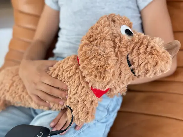 Bitten Design USB Fluffy Dog Warmer - Brown
