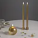 Uyuni LED slim taper candle Smooth, Gold Finish - 2,3x32 cm