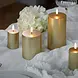 Uyuni LED pillar candle Smooth - 5x7,5cm Gold Finish