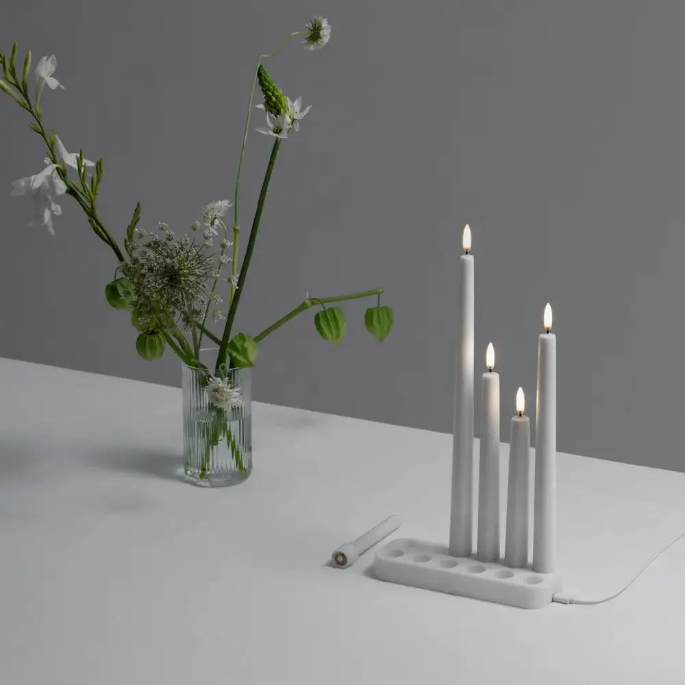 Uyuni Rechargeable Base Taper 12 candles