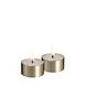 Uyuni LED melted tealight, Brass finish, 2-pack, 4,1x2,3 cm