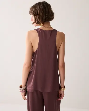 Summum Woman Singlet Silky touch – Deep Fig