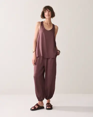 Summum Woman Singlet Silky touch – Deep Fig