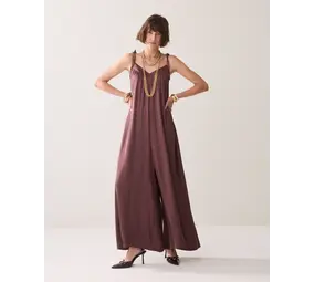 Summum Woman Jumpsuit Silky touch – Deep Fig