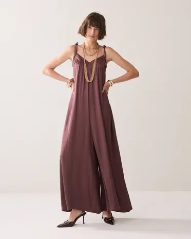 Summum Woman Jumpsuit Silky touch – Deep Fig
