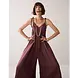 Summum Woman Jumpsuit Silky touch – Deep Fig