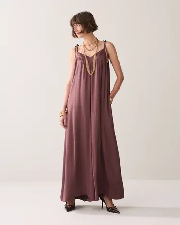 Summum Woman Jumpsuit Silky touch – Deep Fig