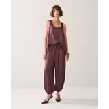 Summum Woman Trousers Silky touch – Deep Fig