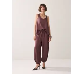 Summum Woman Trousers Silky touch – Deep Fig