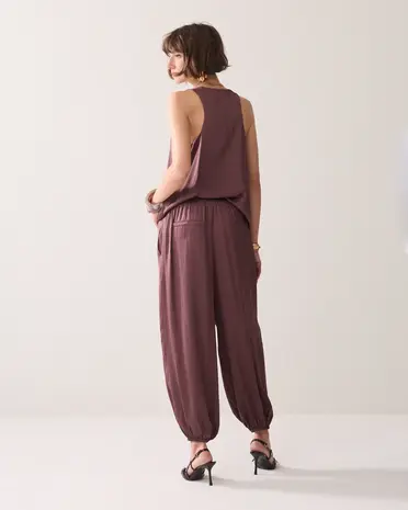 Summum Woman Trousers Silky touch – Deep Fig