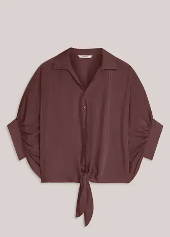 Summum Woman Blouse batsleeves – Deep Fig