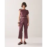 Summum Woman Trousers Cotton stretch – Deep Fig