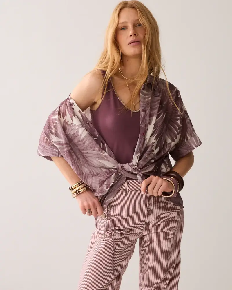 Summum Woman Top basic – Deep Fig