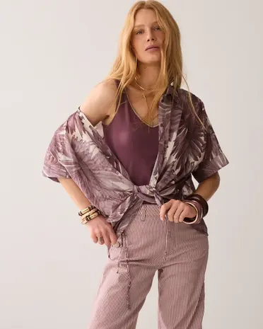 Summum Woman Top basic – Deep Fig