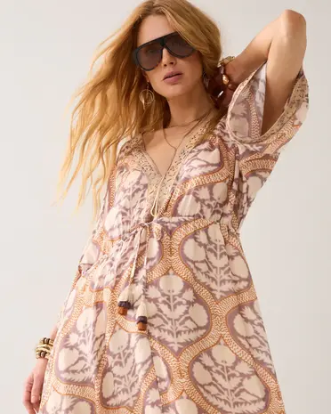 Summum Woman Dress Art deco print – Multicolour