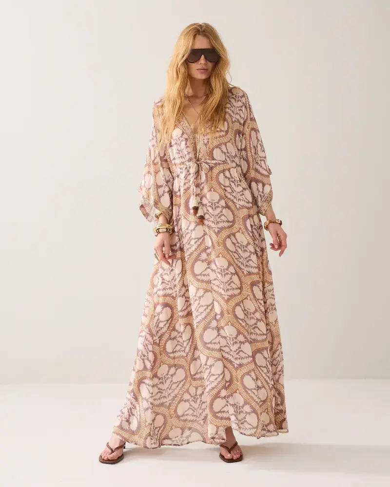 Summum Woman Dress Art deco print – Multicolour