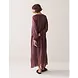 Summum Woman Dress Ramie – Deep Fig
