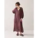 Summum Woman Dress Ramie – Deep Fig