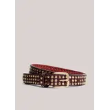 Summum Woman Belt studs – Deep Fig