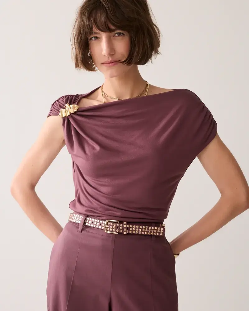 Summum Woman Belt studs – Deep Fig